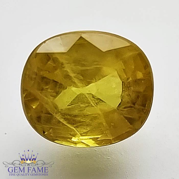 Yellow Sapphire 2.72ct Natural Gemstone Thailand