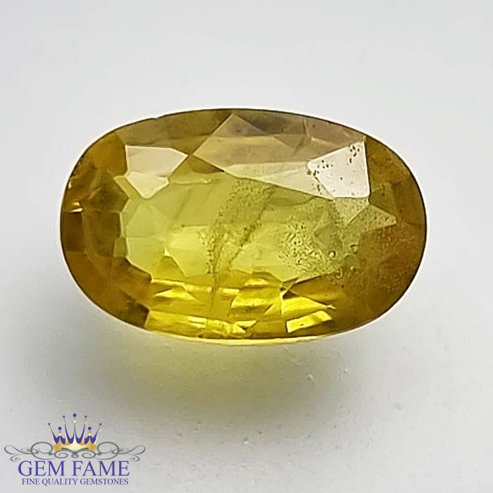 Yellow Sapphire 2.18ct Natural Gemstone Thailand