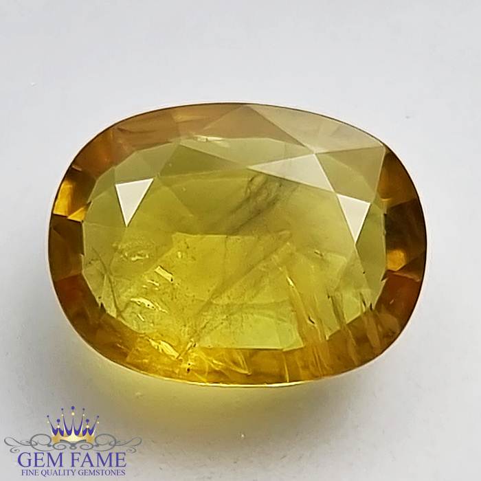 Yellow Sapphire 3.54ct Natural Gemstone Thailand