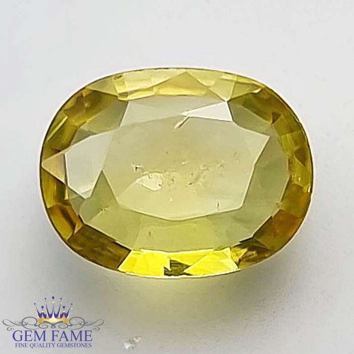 Yellow Sapphire 1.32ct Natural Gemstone Thailand