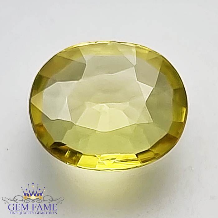 Yellow Sapphire 1.28ct Natural Gemstone Thailand