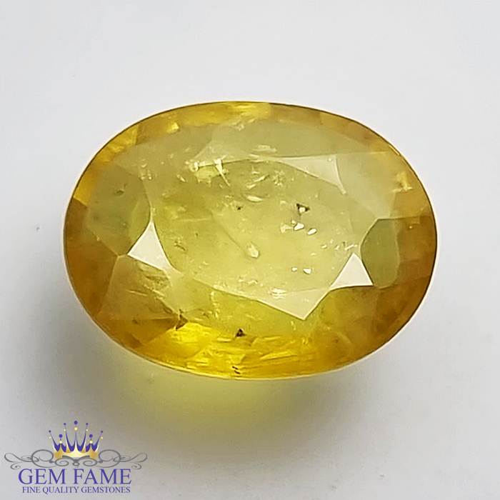 Yellow Sapphire 3.64ct (Pukhraj) Stone Thailand