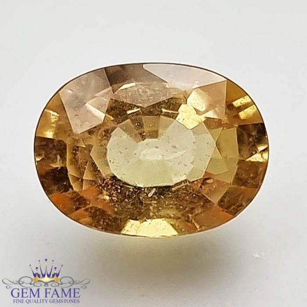 Yellow Sapphire 3.46ctNatural Gemstone Thailand