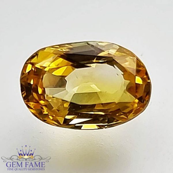 Yellow Sapphire 1.24ct (Pukhraj) Stone Ceylon