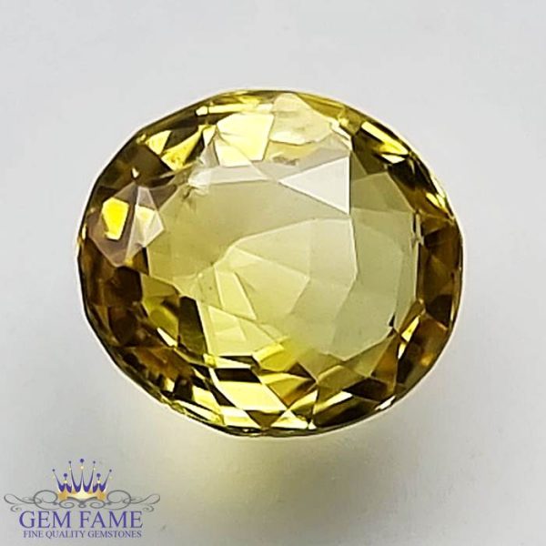 Yellow Sapphire 1.60ct (Pukhraj) Stone Ceylon
