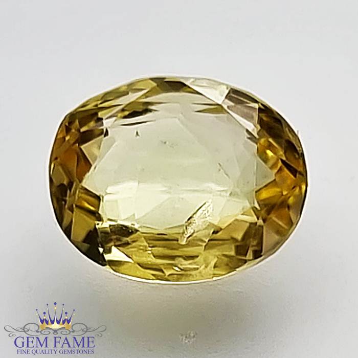 Yellow Sapphire 1.62ct (Pukhraj) Stone Ceylon