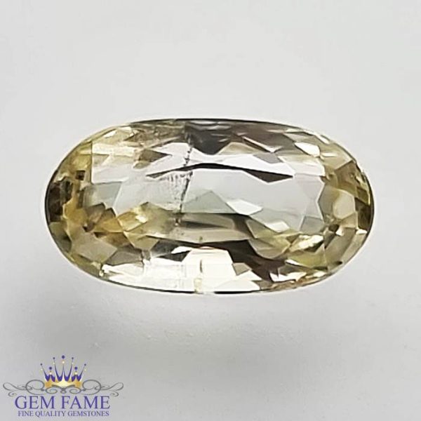 Light Yellow Sapphire 1.13ct (Pukhraj) Stone Ceylon