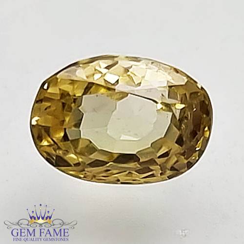 Light Yellow Sapphire 1.27ct (Pukhraj) Stone Ceylon