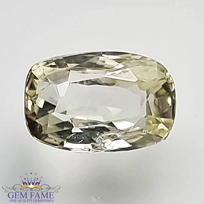 Light Yellow Sapphire 1.35ct (Pukhraj) Stone Ceylon