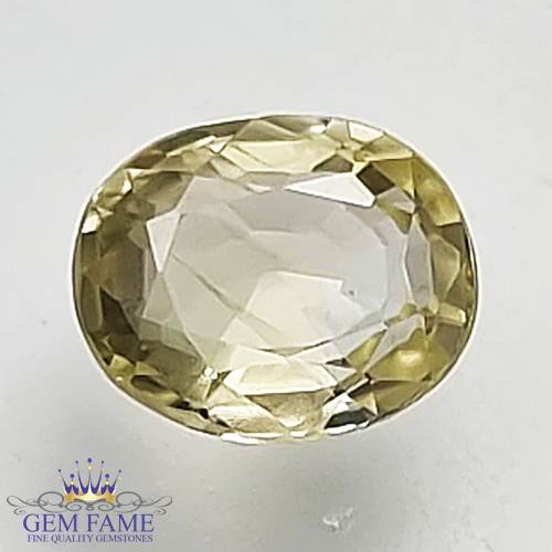 Light Yellow Sapphire 1.12ct (Pukhraj) Stone Ceylon