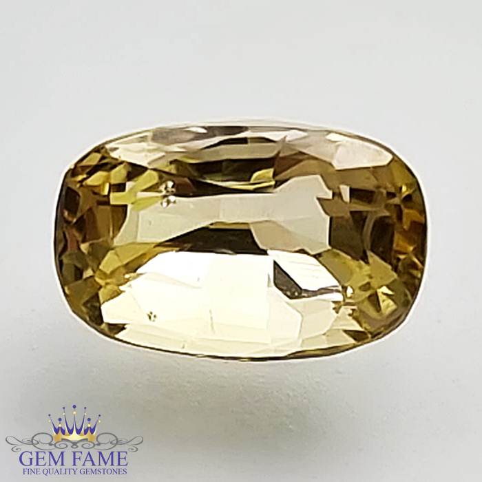 Light Yellow Sapphire 1.65ct (Pukhraj) Stone Ceylon