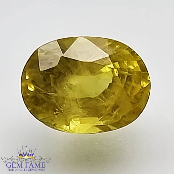Yellow Sapphire 1.68ct (Pukhraj) Stone Thailand