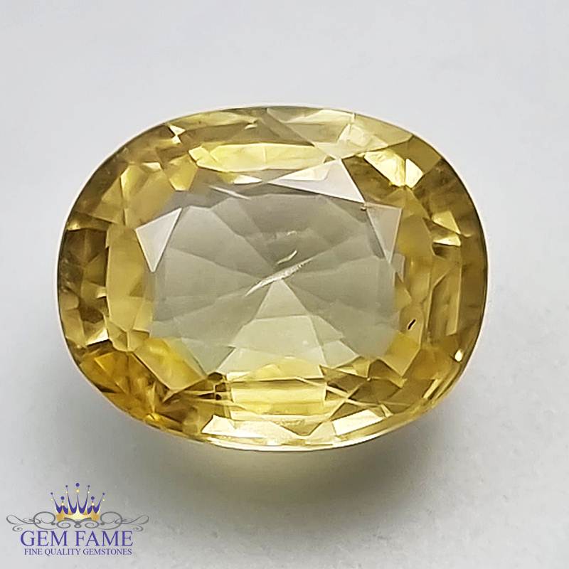 Yellow Sapphire 6.94ct (Pukhraj) Stone Ceylon