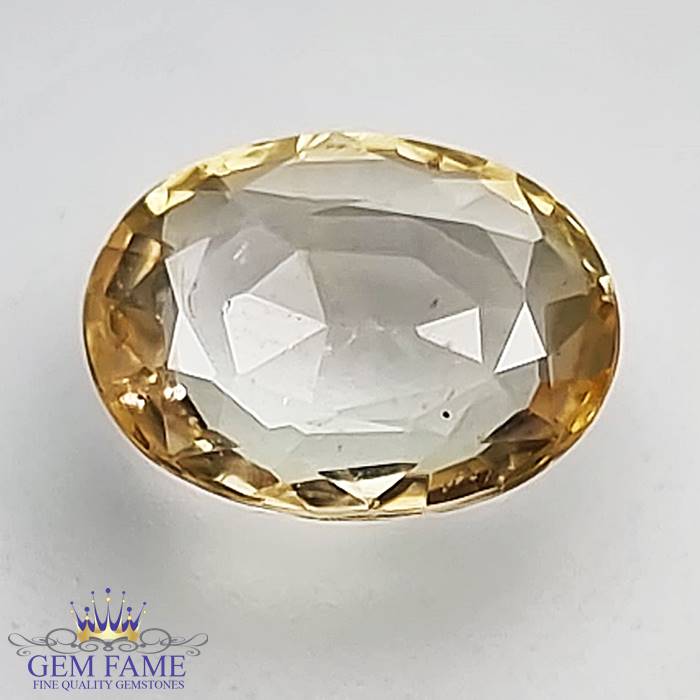 Yellow Sapphire 1.64ct (Pukhraj) Stone Ceylon