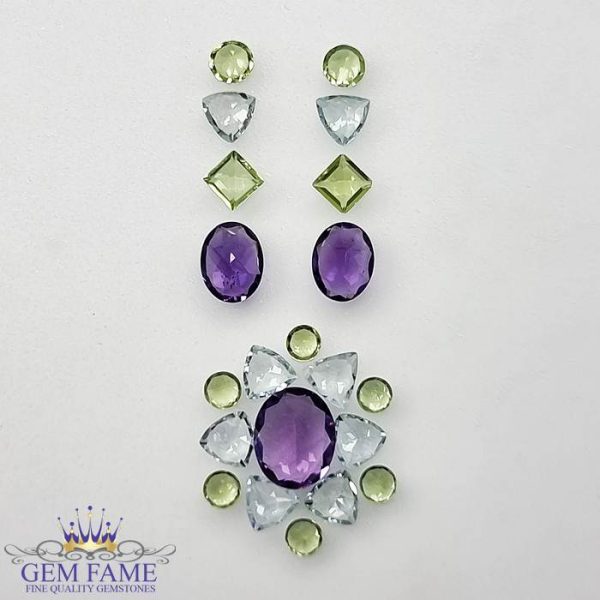 Ear Rings And Pendant Loose Gemstone set