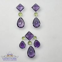 Earrings And Pendant Loose Gemstone set