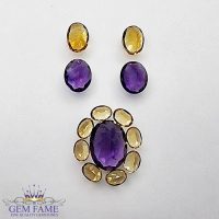 Earrings And Pendant Loose Gemstone set