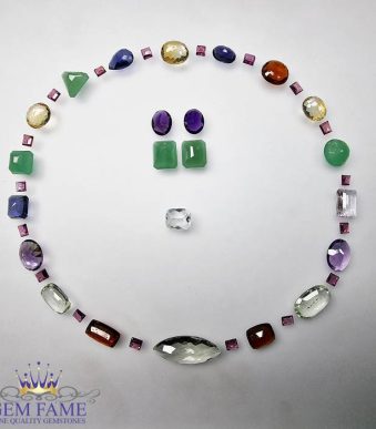 Necklace& Earring & Ring Loose Gemstone set