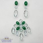 Earrings And Pendant Loose Gemstone set