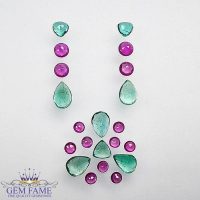 Earrings And Pendant Loose Gemstone set