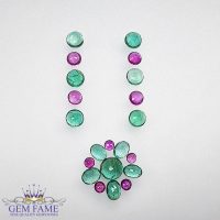 Earrings And Pendant Loose Gemstone set