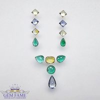 Earrings And Pendant Loose Gemstone set