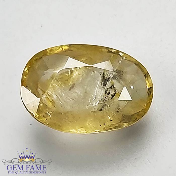 Yellow Sapphire 3.31ct Natural Gemstone Ceylon