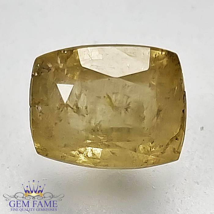 Yellow Sapphire 3.26ct Natural Gemstone Ceylon