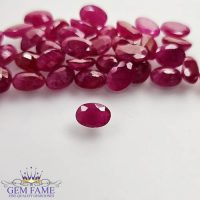 Ruby Africa 7x5.6x5mm Oval Shape Gemstones