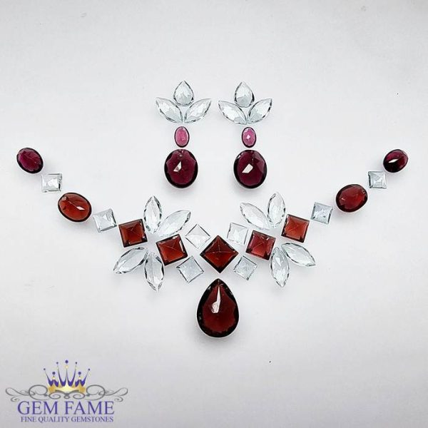 Neclace/Earrings/ Ring Loose Gemstone set