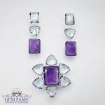 Earrings And Pendant Loose Gemstone set