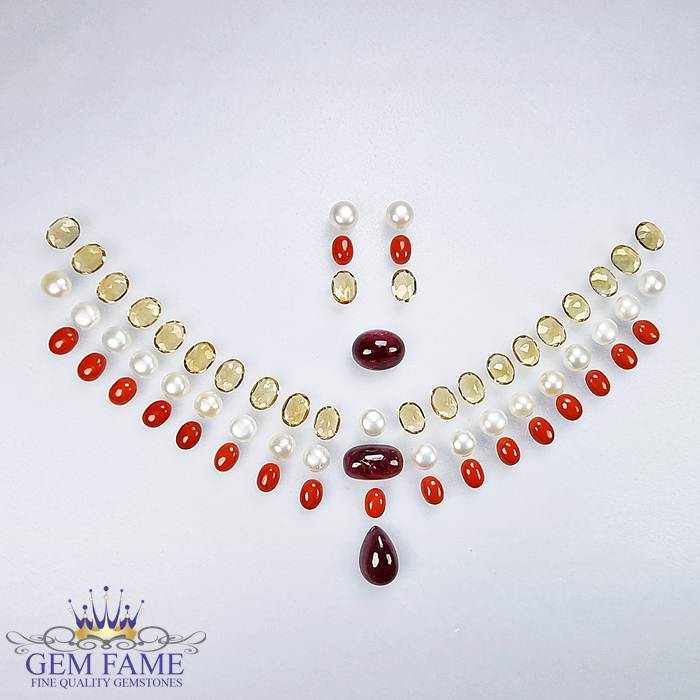 Necklace / Earrings / Ring Loose Gemstone set
