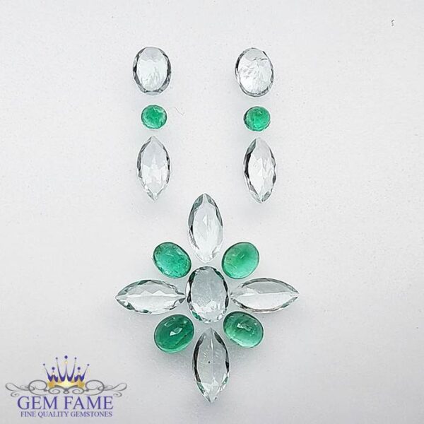 Earrings And Pendant Loose Gemstone set