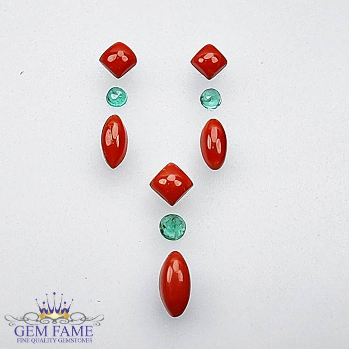 Earrings And Pendant Loose Gemstone set