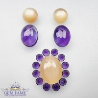 Earrings And Pendant Loose Gemstone set