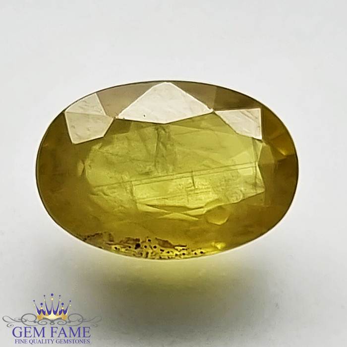 Yellow Sapphire 3.31ct (Pukhraj) Stone Thailand