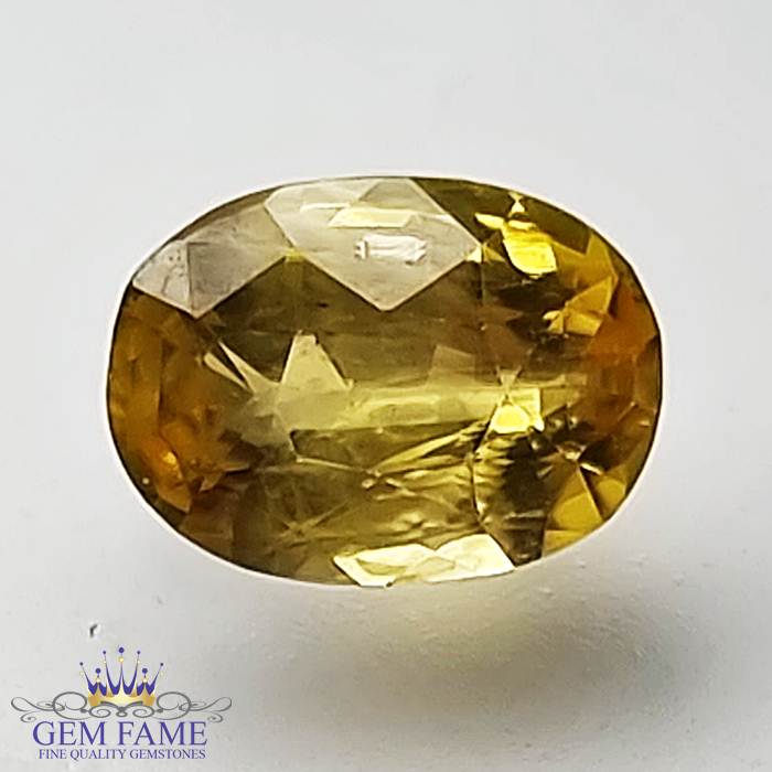 Yellow Sapphire 1.36ct (Pukhraj) Stone Ceylon