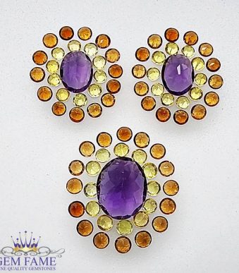 Earrings / Ring Loose Gemstone set
