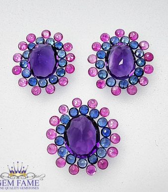 Earrings And Pendant Loose Gemstone set