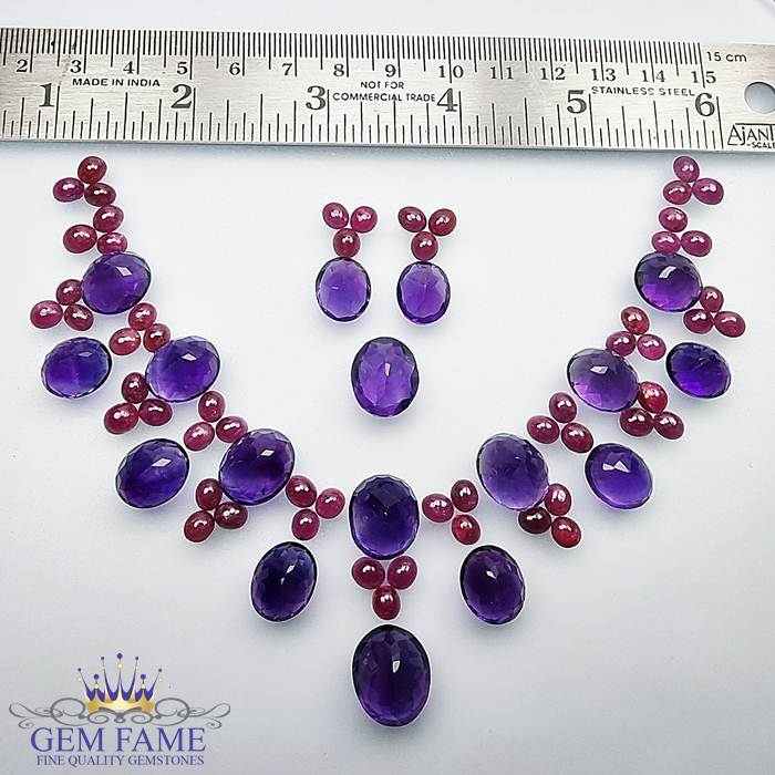 Purple High-end Bridal Jewelry Set, Including Full Drill Prongs Chain  Necklace And Earrings With Rhinestones. Ideal For Women's Wedding Dress,  Formal Dress Or Evening Gown Accessory, Stage Performance Costume Jewelry |  SHEIN