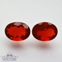 Fire Opal Pair 1.57ct Gemstone Mexico