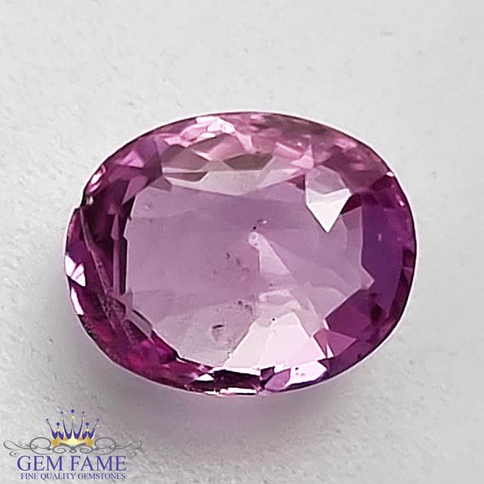 Pink Sapphire Gemstone 1.06ct Ceylon