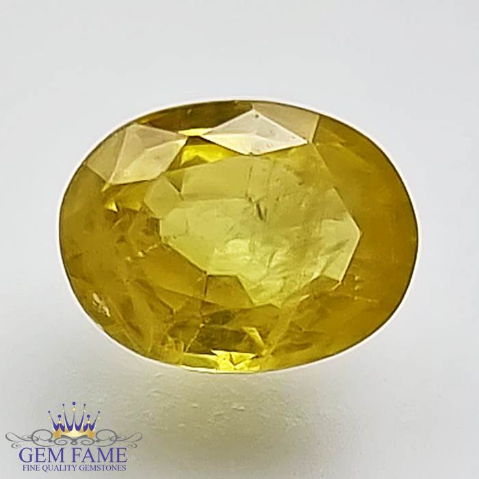 Yellow Sapphire 1.64ct Natural Gemstone Thailand
