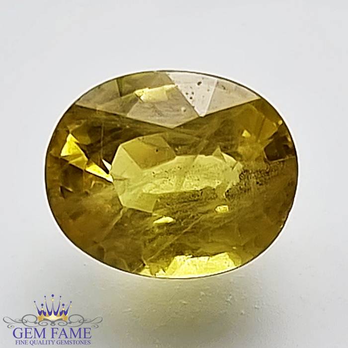 Yellow Sapphire 1.84ct Natural Gemstone Thailand