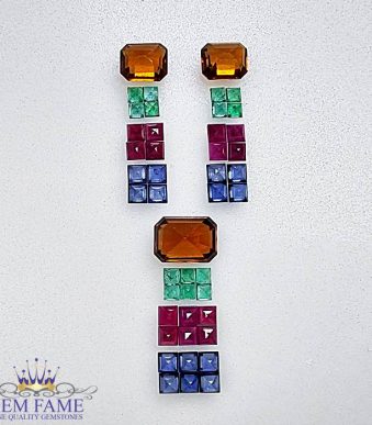 Earrings / Pendant Loose Gemstone set