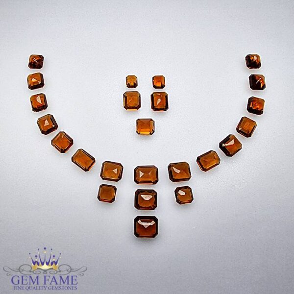 Necklace / Earrings / Ring Loose Gemstone set 91.88ct