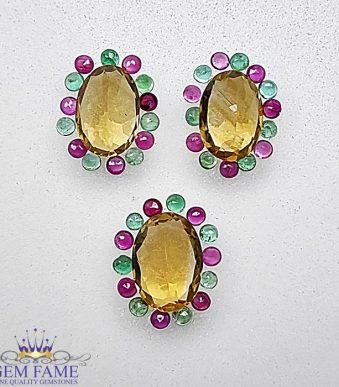 Earrings / Pendant Loose Gemstone set