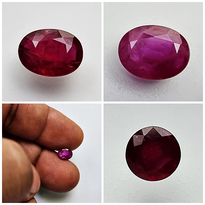 "African Ruby gemstone: a radiant crimson treasure."





