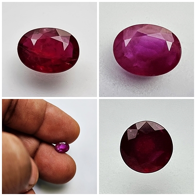 "African Ruby gemstone: a radiant crimson treasure."