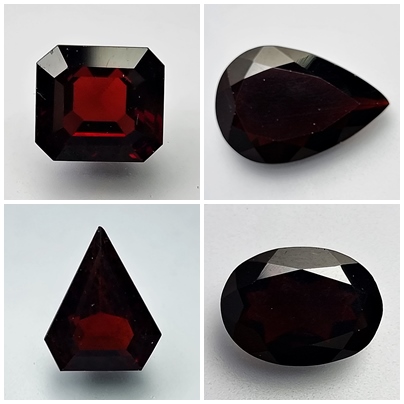 "Almandine Garnet: a deep, lustrous gemstone."





